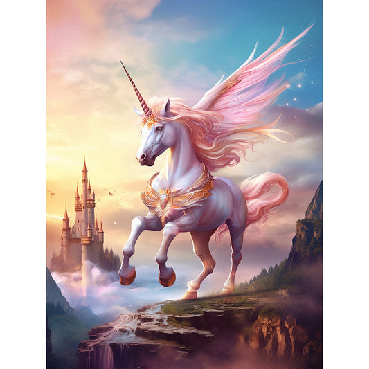 Fantasy Unicorn - Full Round Drill Diamond Painting 30*40CM