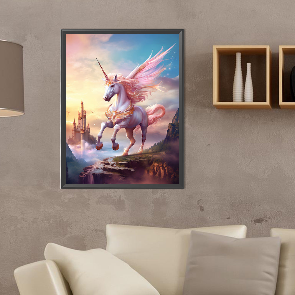 Fantasy Unicorn - Full Round Drill Diamond Painting 30*40CM