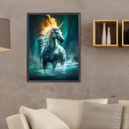 Fantasy Unicorn - Full Round Drill Diamond Painting 30*40CM