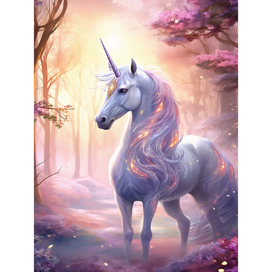 Fantasy Unicorn - Full Round Drill Diamond Painting 30*40CM