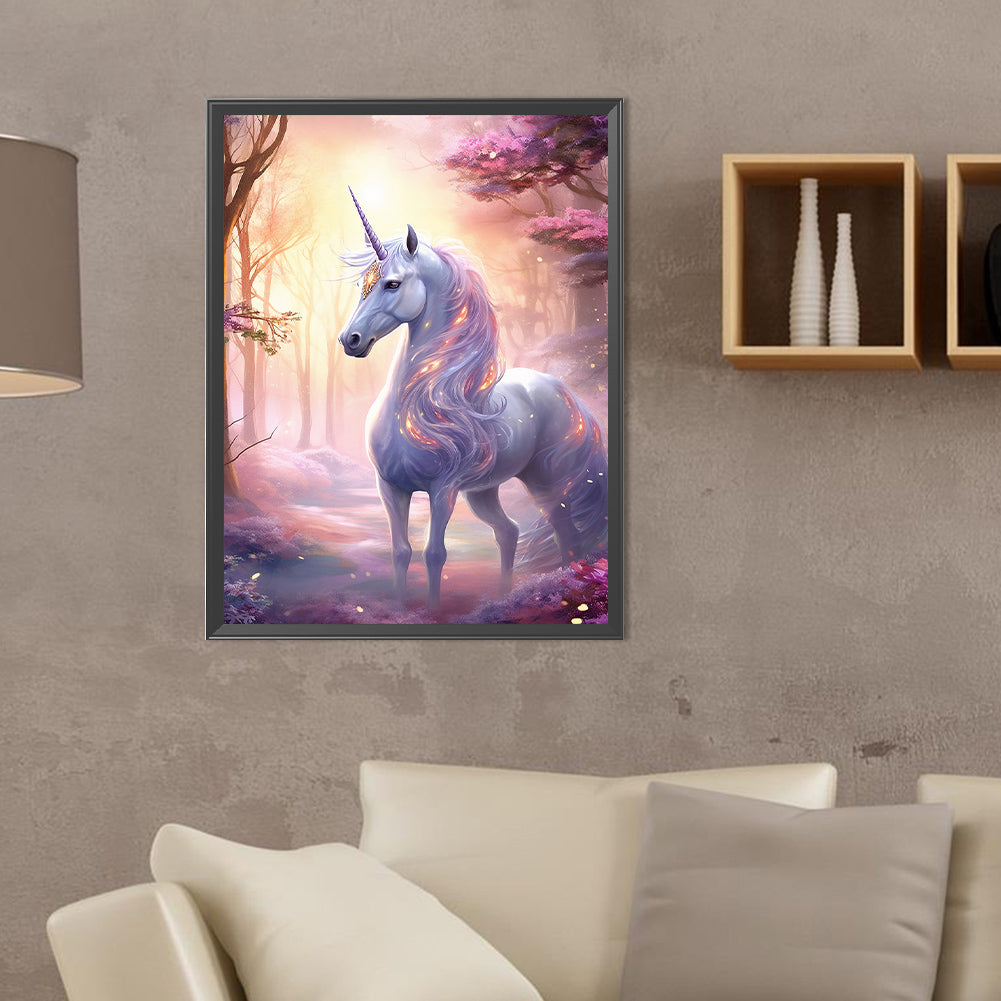 Fantasy Unicorn - Full Round Drill Diamond Painting 30*40CM