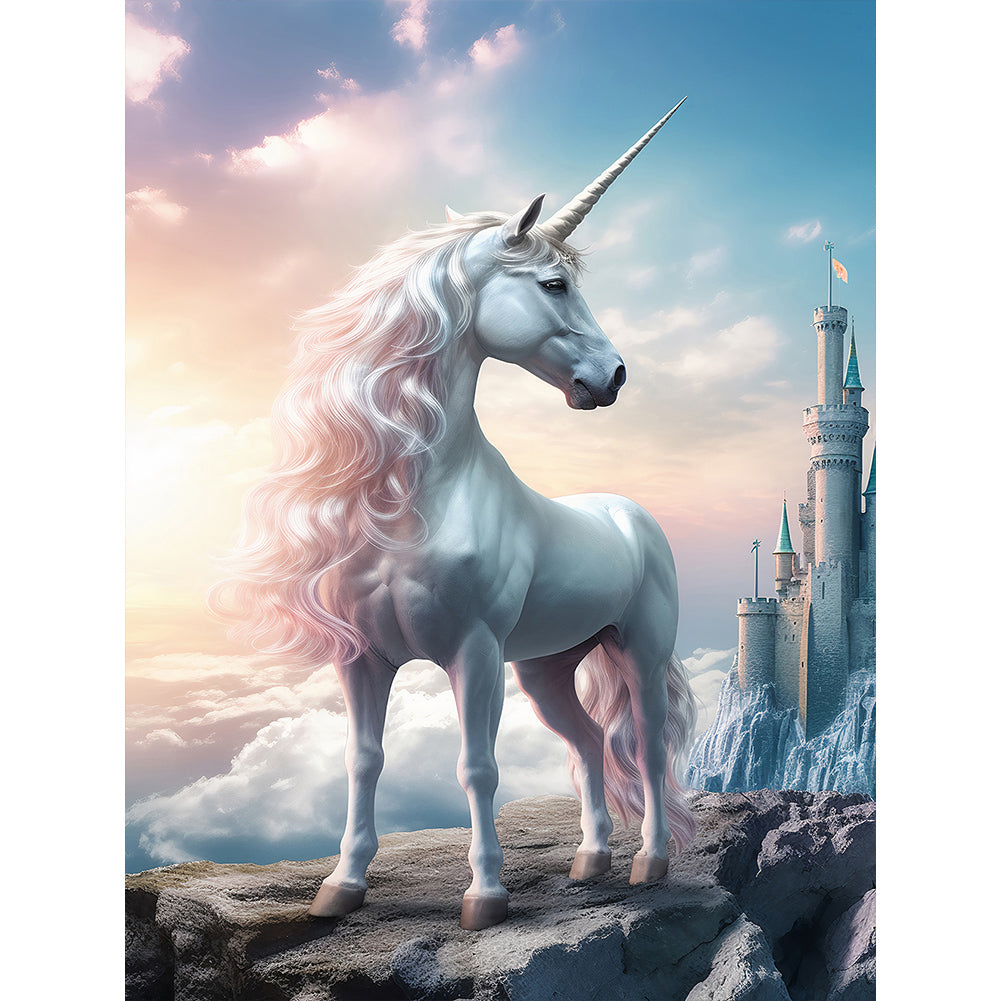 Fantasy Unicorn - Full Round Drill Diamond Painting 30*40CM