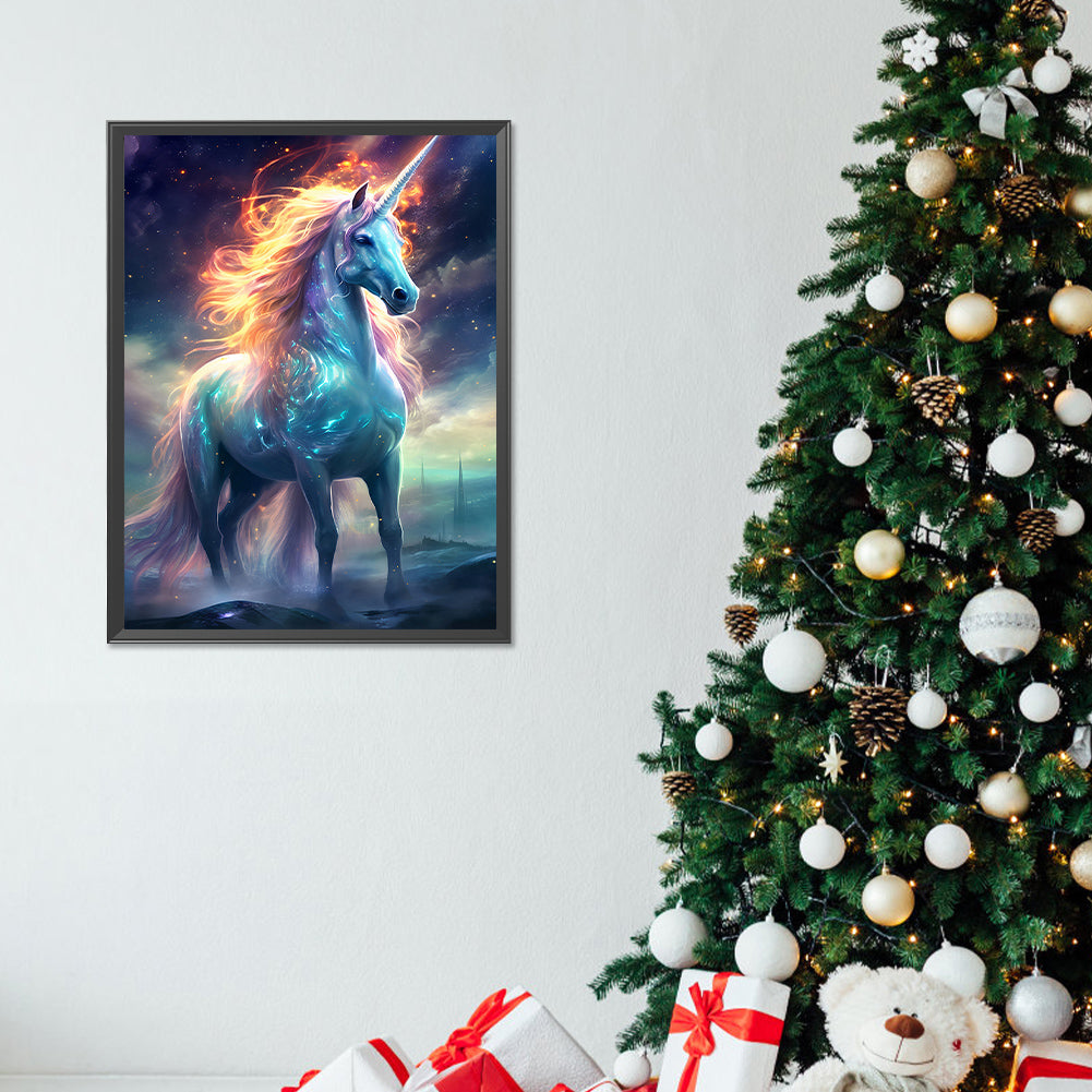 Fantasy Unicorn - Full Round Drill Diamond Painting 30*40CM