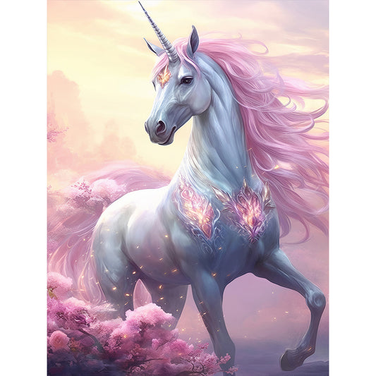 Fantasy Unicorn - Full Round Drill Diamond Painting 30*40CM