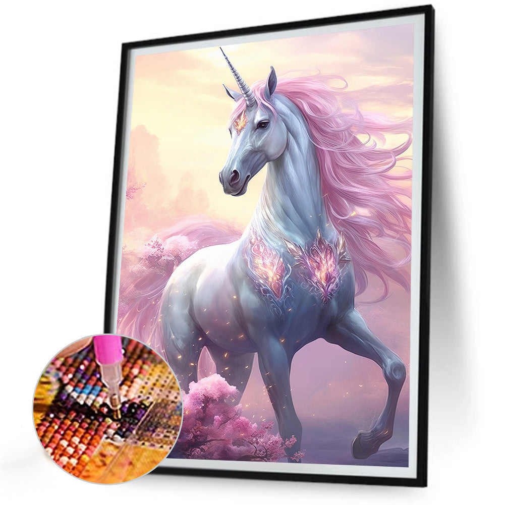 Fantasy Unicorn - Full Round Drill Diamond Painting 30*40CM