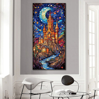 Starry Sky Castle - Full Round Drill Diamond Painting 40*80CM