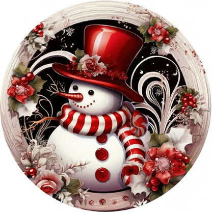 Christmas Snowman - Full Round Drill Diamond Painting 30*30CM