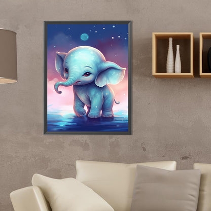 Garden Elephant - Full Round Drill Diamond Painting 30*40CM