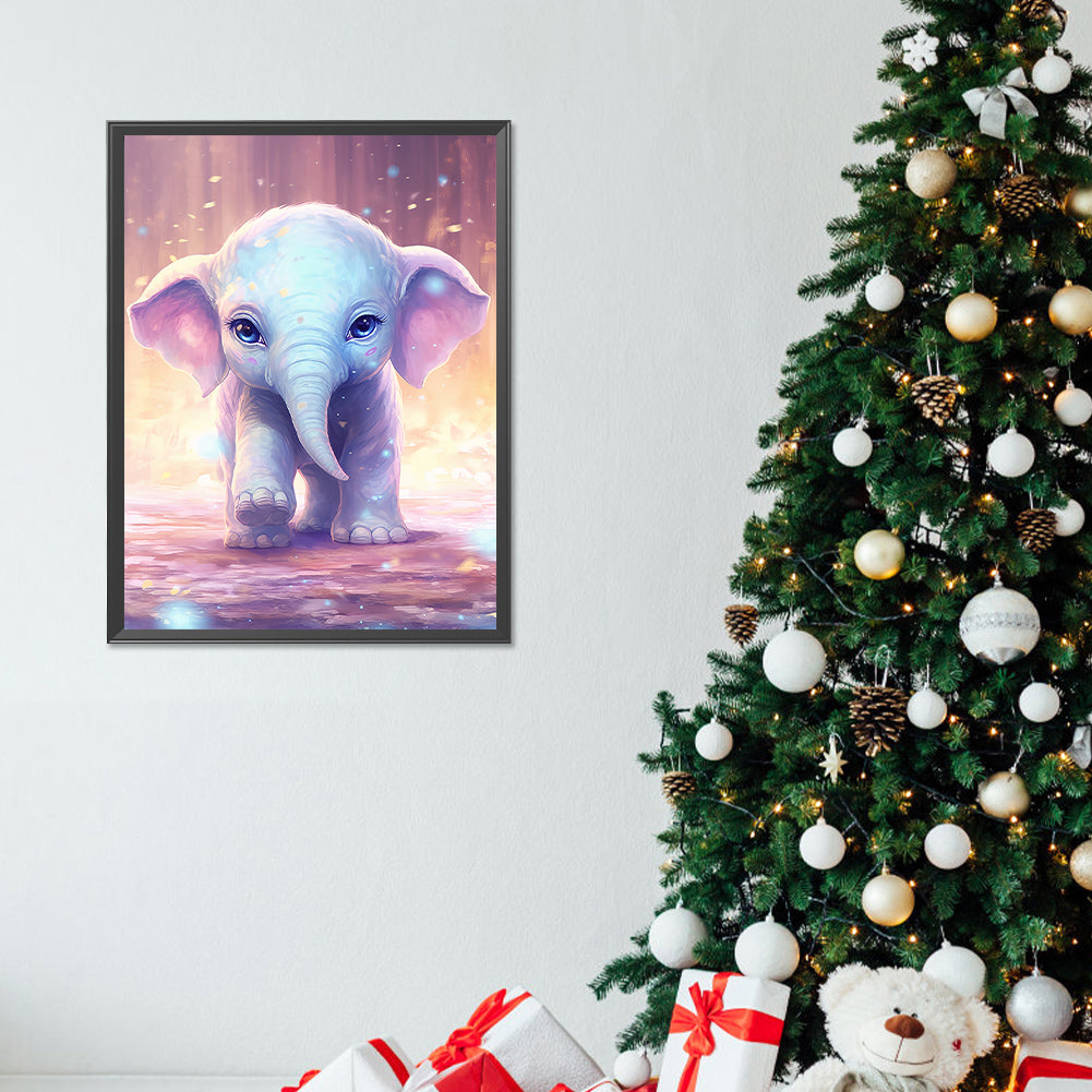 Garden Elephant - Full Round Drill Diamond Painting 30*40CM