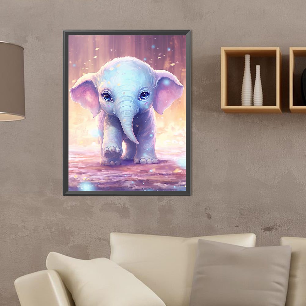 Garden Elephant - Full Round Drill Diamond Painting 30*40CM