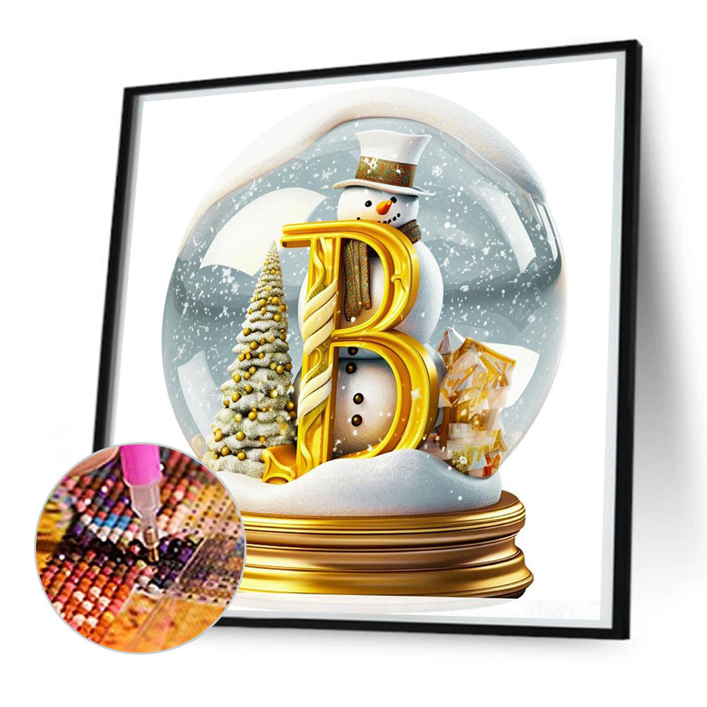 Christmas Crystal Ball B - Full Round Drill Diamond Painting 50*50CM