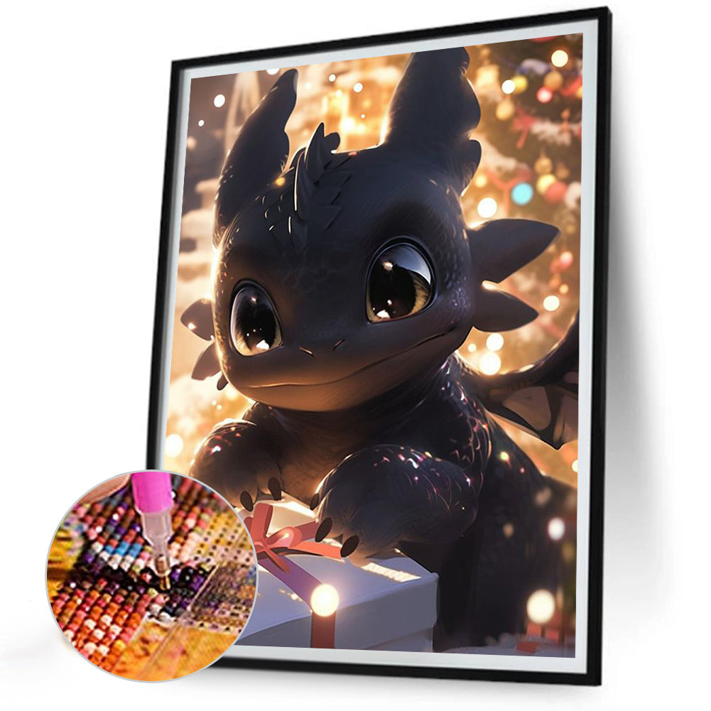 Toothless And Christmas Presents - Full Round Drill Diamond Painting 30*40CM