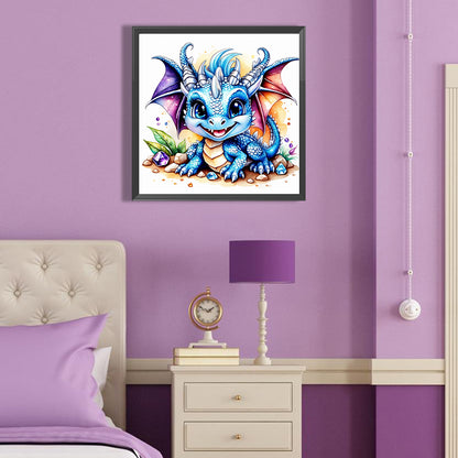 Gem Happy Dinosaur - Full Round Drill Diamond Painting 40*40CM