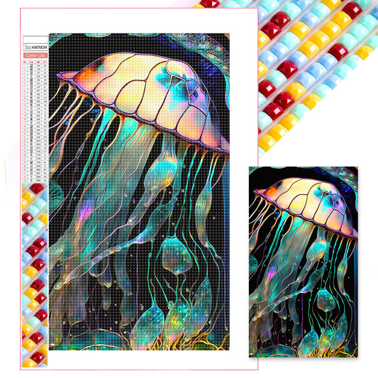 Jellyfish - Full Square Drill Diamond Painting 40*70CM