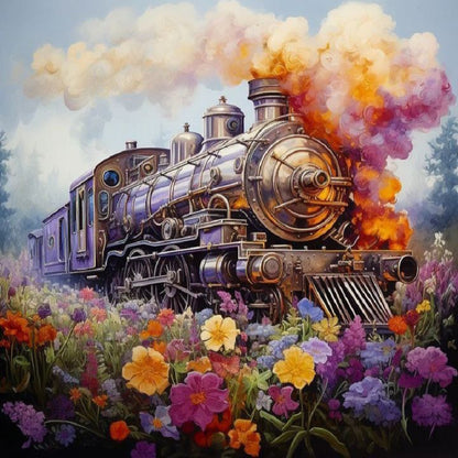 Train - Full Round Drill Diamond Painting 30*30CM