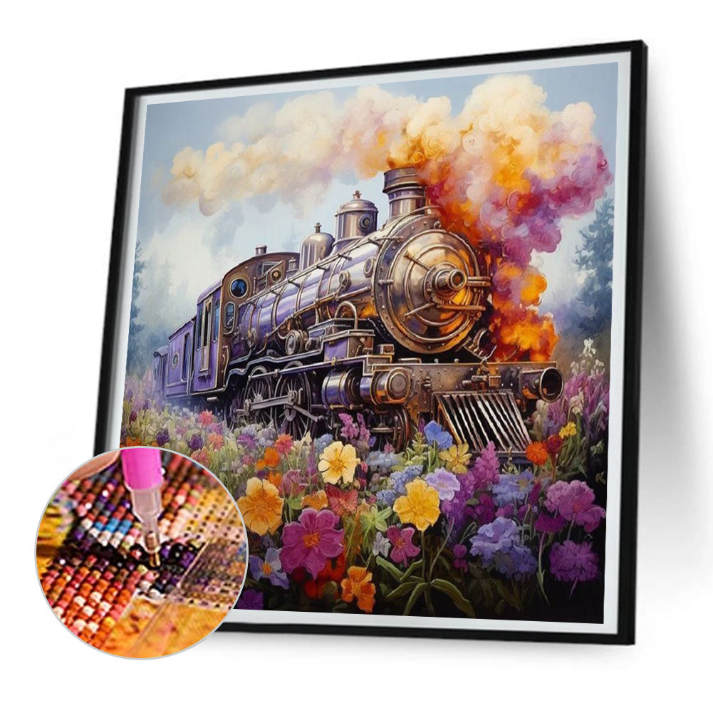 Train - Full Round Drill Diamond Painting 30*30CM