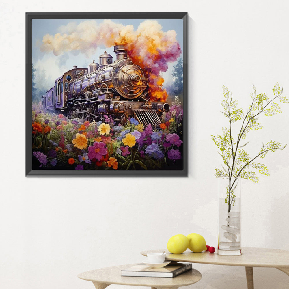 Train - Full Round Drill Diamond Painting 30*30CM