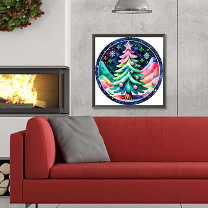 Christmas Tree - Full Round Drill Diamond Painting 30*30CM