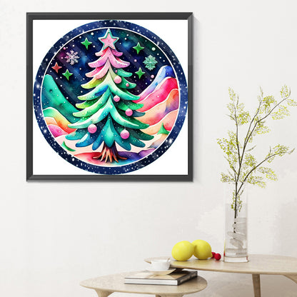 Christmas Tree - Full Round Drill Diamond Painting 30*30CM