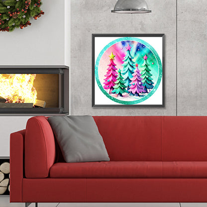 Christmas Tree - Full Round Drill Diamond Painting 30*30CM