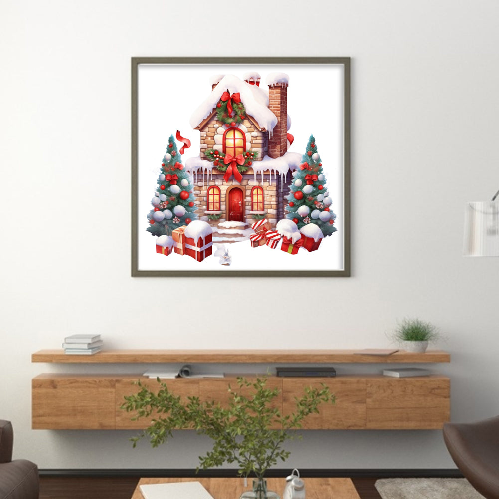 Christmas Igloo - 11CT Stamped Cross Stitch 50*50CM(Joy Sunday)