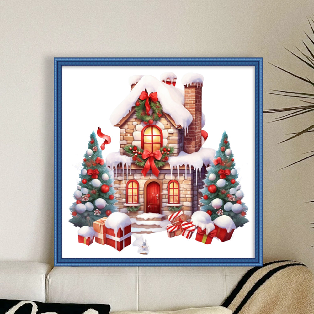 Christmas Igloo - 11CT Stamped Cross Stitch 50*50CM(Joy Sunday)