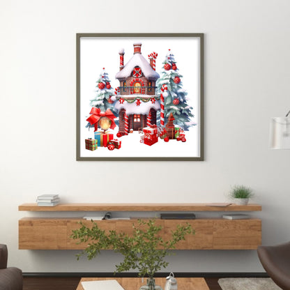 Christmas Igloo - 11CT Stamped Cross Stitch 50*50CM(Joy Sunday)