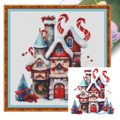 Christmas Igloo - 11CT Stamped Cross Stitch 50*50CM(Joy Sunday)