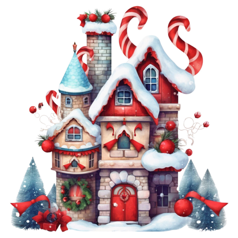 Christmas Igloo - 11CT Stamped Cross Stitch 50*50CM(Joy Sunday)