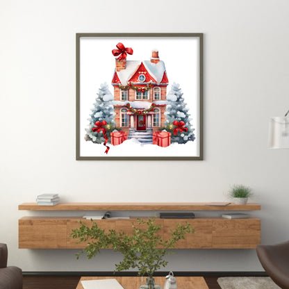 Christmas Igloo - 11CT Stamped Cross Stitch 50*50CM(Joy Sunday)