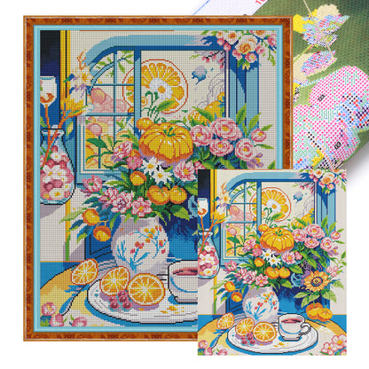 Leisure Time - 11CT Stamped Cross Stitch 53*66CM(Joy Sunday)