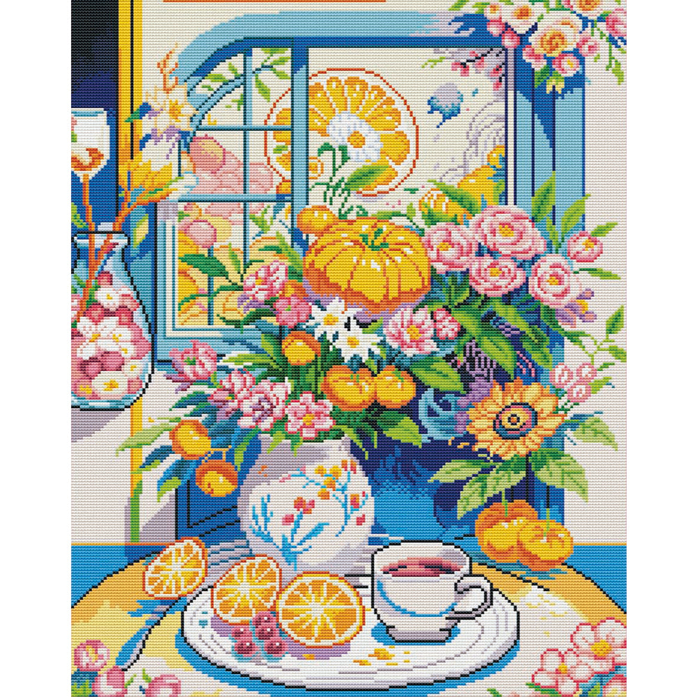 Leisure Time - 11CT Stamped Cross Stitch 53*66CM(Joy Sunday)