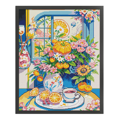 Leisure Time - 11CT Stamped Cross Stitch 53*66CM(Joy Sunday)