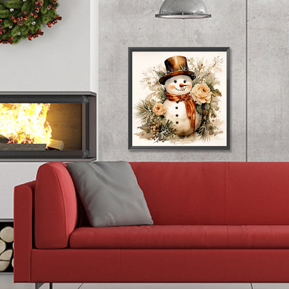 Ceremonial Snowman - Full Round Drill Diamond Painting 30*30CM