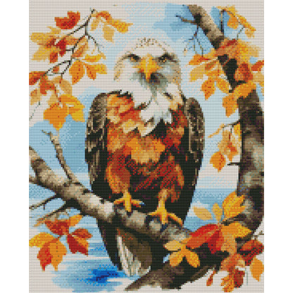 Wood Eagle - 11CT Stamped Cross Stitch 40*50CM(Joy Sunday)