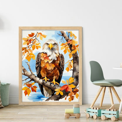 Wood Eagle - 11CT Stamped Cross Stitch 40*50CM(Joy Sunday)