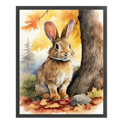 Woods Rabbit - 11CT Stamped Cross Stitch 40*50CM(Joy Sunday)