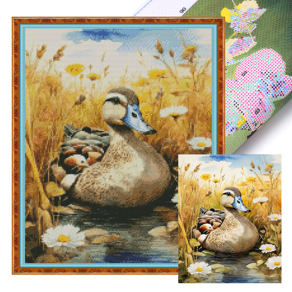 Wood Duck - 11CT Stamped Cross Stitch 40*50CM(Joy Sunday)