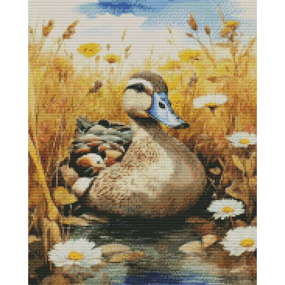 Wood Duck - 11CT Stamped Cross Stitch 40*50CM(Joy Sunday)