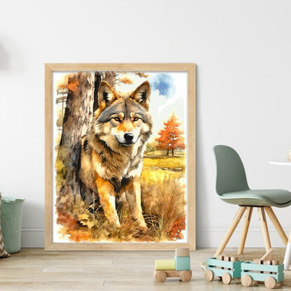 Timber Wolf - 11CT Stamped Cross Stitch 40*50CM