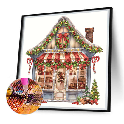 Christmas Shop - Special Shaped Drill Diamond Painting 25*25CM