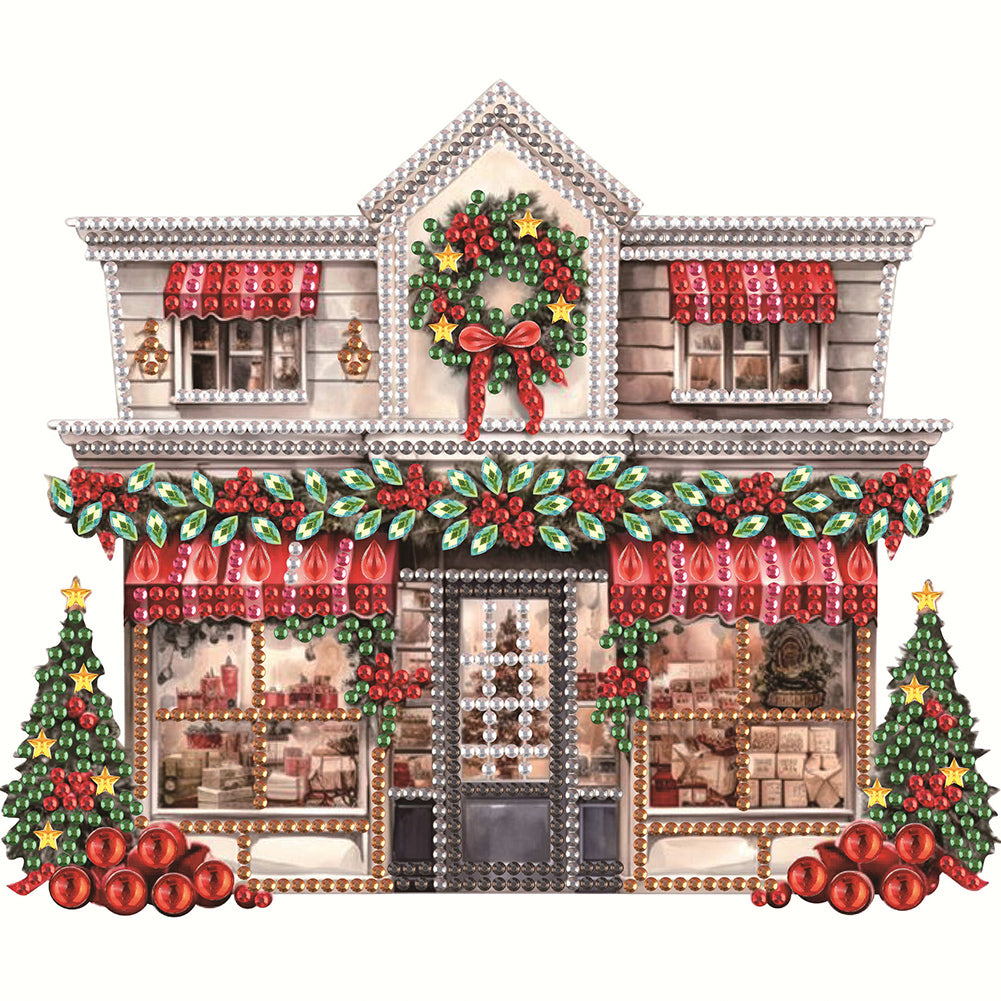 Christmas Shop - Special Shaped Drill Diamond Painting 25*25CM