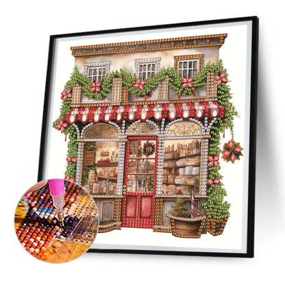 Christmas Shop - Special Shaped Drill Diamond Painting 25*25CM