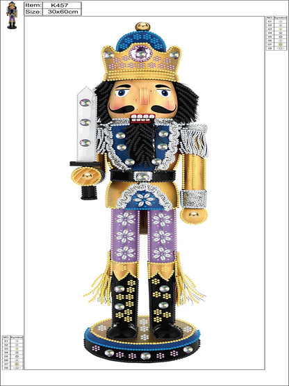 Christmas Nutcracker - Special Shaped Drill Diamond Painting 30*60CM