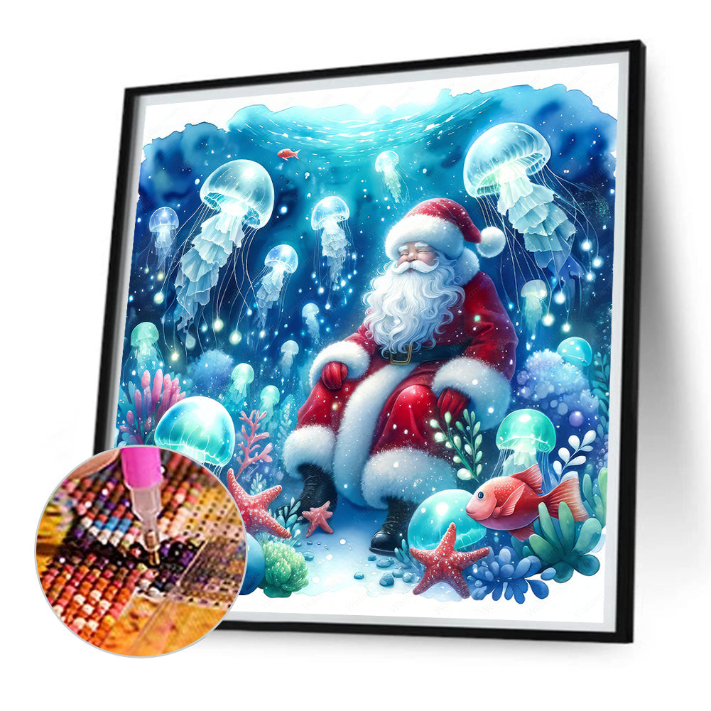 Santa Claus And Elves - Full Square Drill Diamond Painting 30*30CM