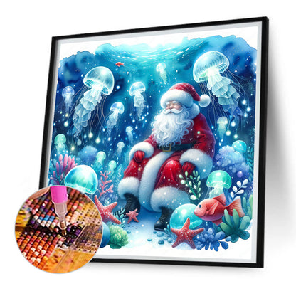 Santa Claus And Elves - Full Square Drill Diamond Painting 30*30CM