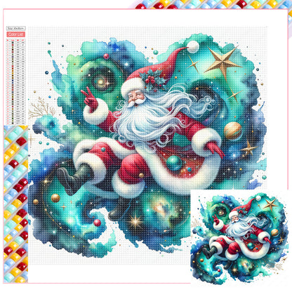 Santa Claus And Elves - Full Square Drill Diamond Painting 30*30CM