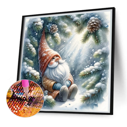 Santa Claus And Elves - Full Square Drill Diamond Painting 30*30CM