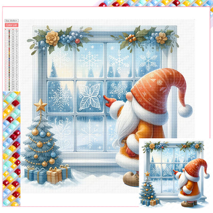 Santa Claus And Elves - Full Square Drill Diamond Painting 30*30CM