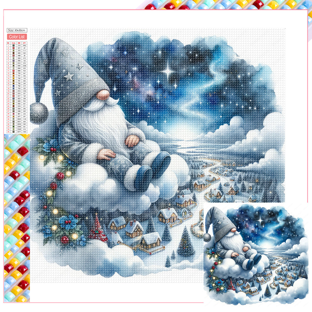 Santa Claus And Elves - Full Square Drill Diamond Painting 30*30CM